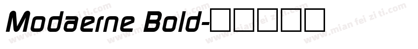 Modaerne Bold字体转换